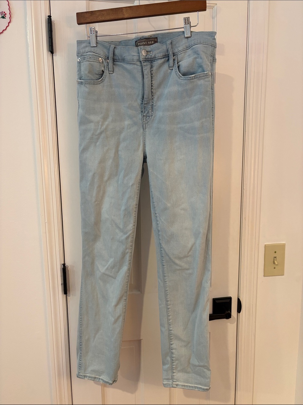 Point Sur Light Wash Skinny Jeans for Women